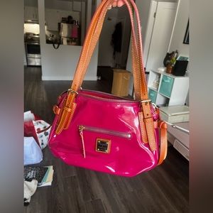 Hot pink Dooney and Bourke handbag